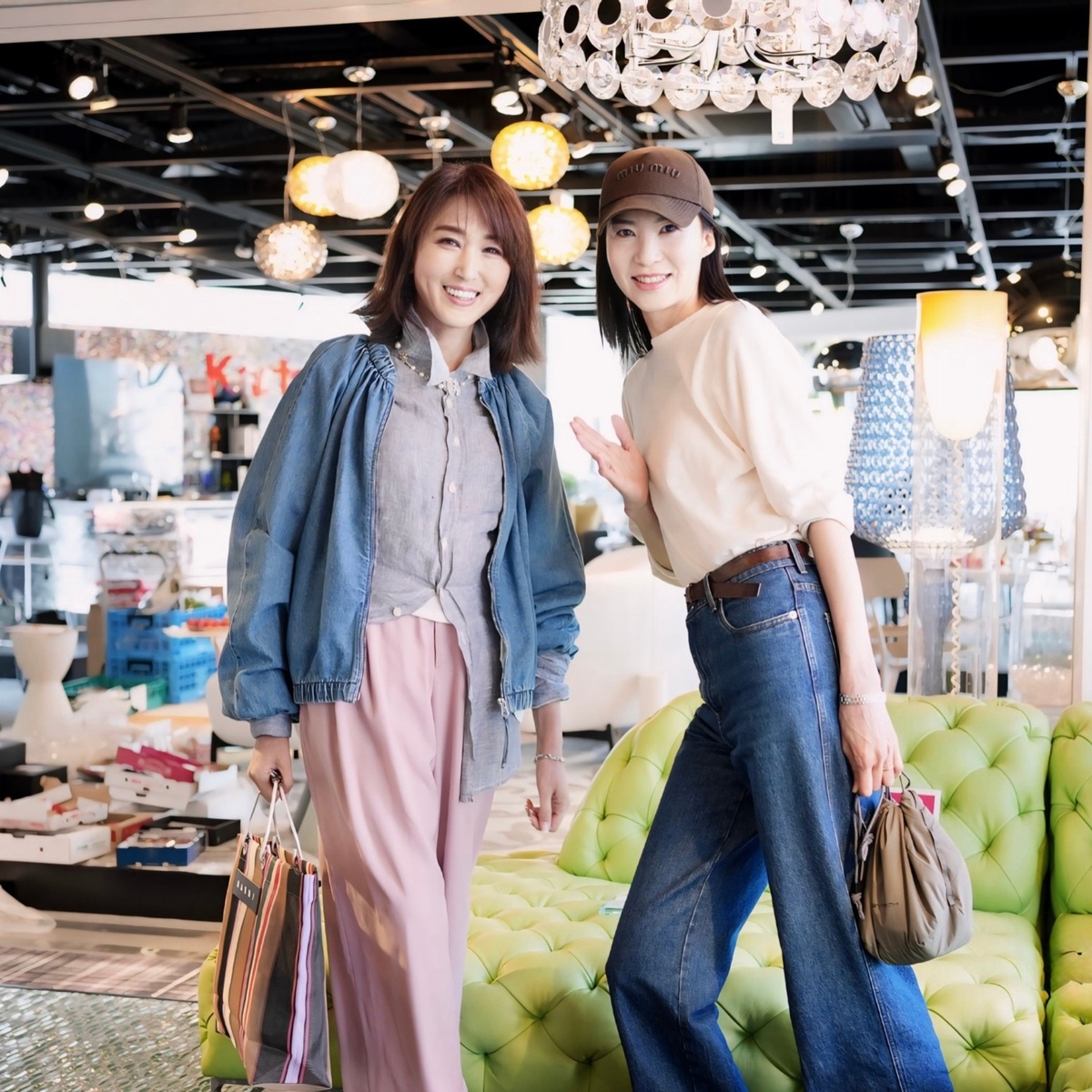 Jマダム藍さんと♡【H&M】デニムジャケットでストロベリーマーケットへ