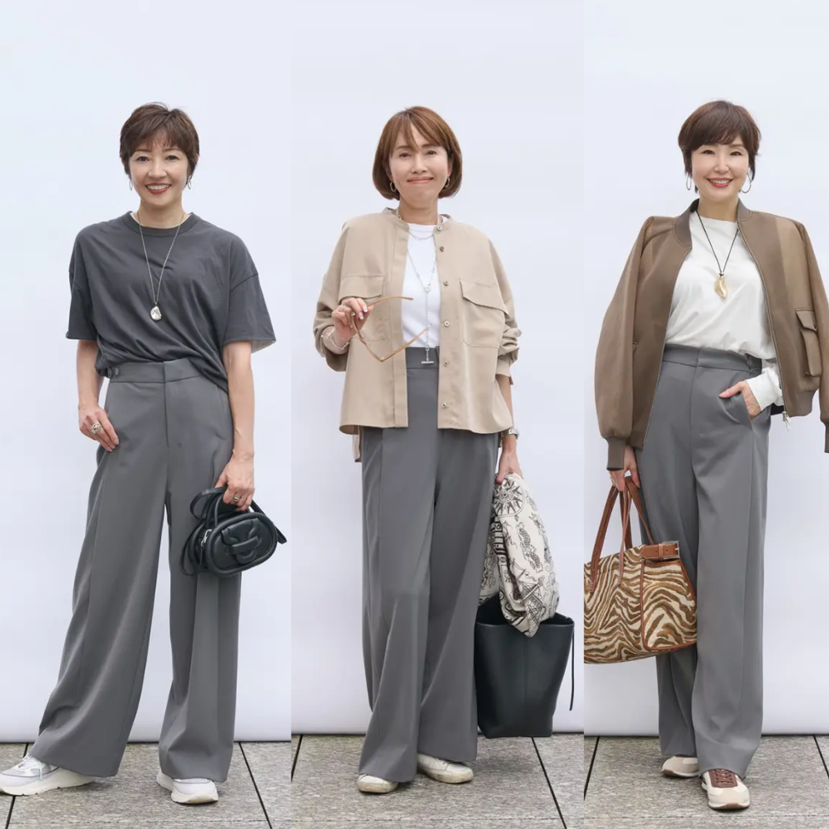 旅にも、動き回る日にも！「E by éclat 優美なセミワイドパンツ」は、アクティブなシーンにもピッタリ【大人の上質カジュアル】