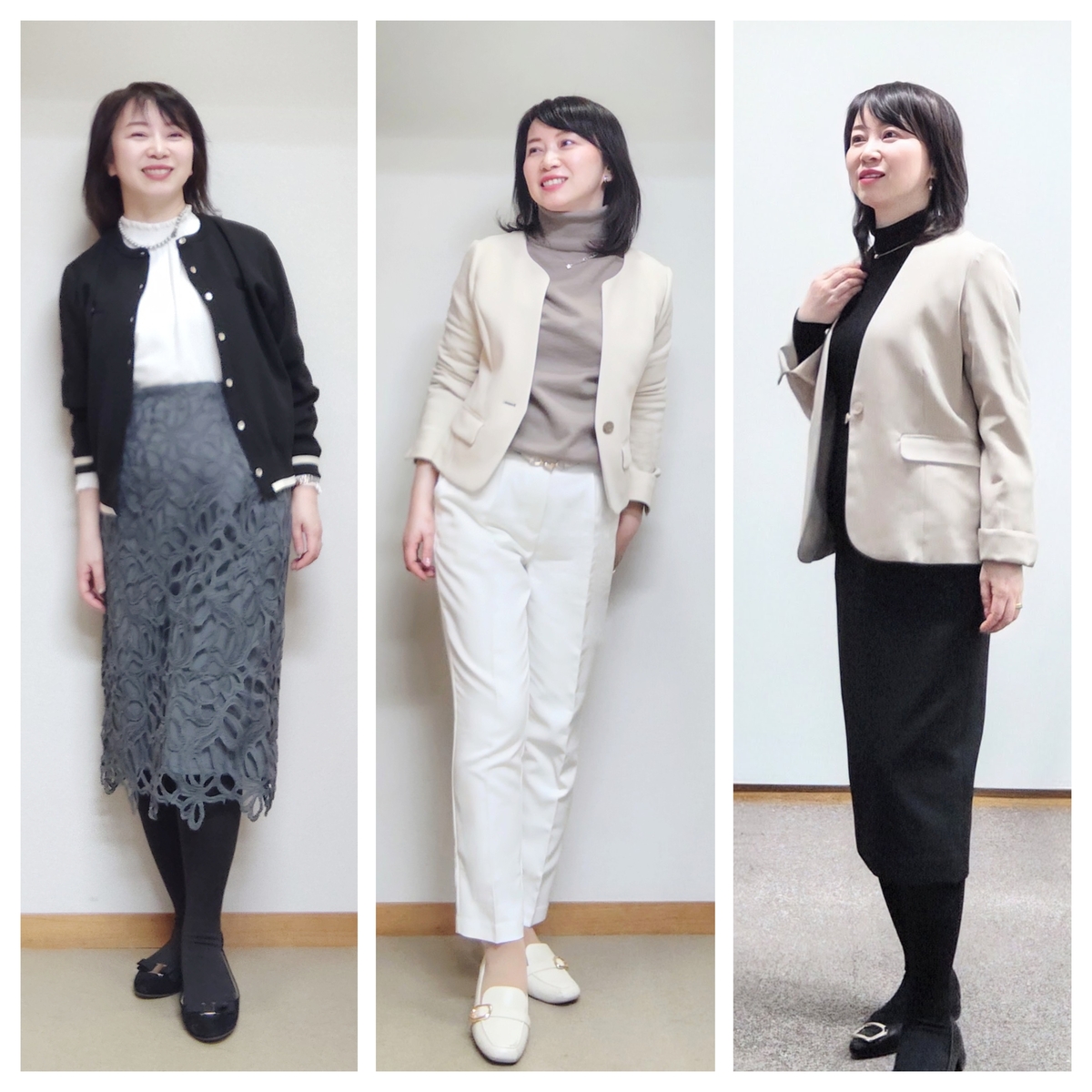 3月初旬。アラフィフ秘書お仕事毎日服