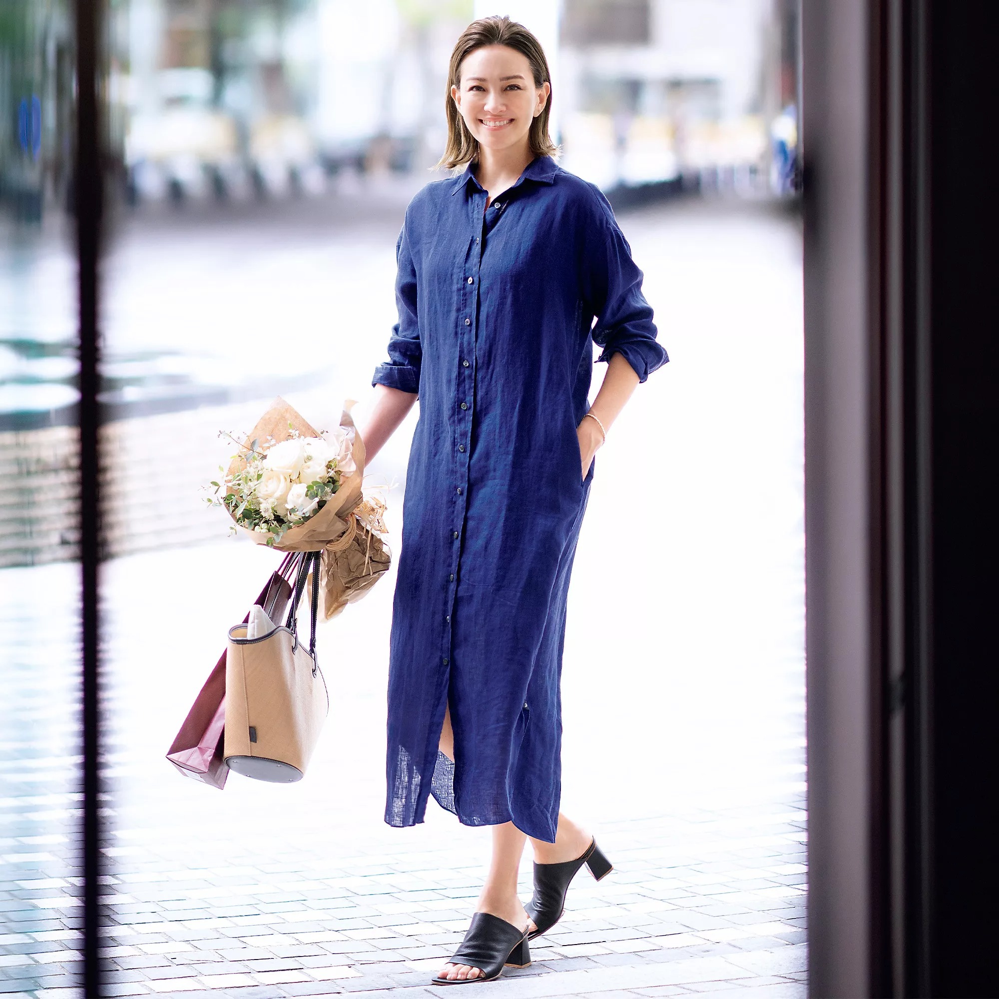 友人のホームパーティに最適！「Finamore×éclat」リネン100%シャツ