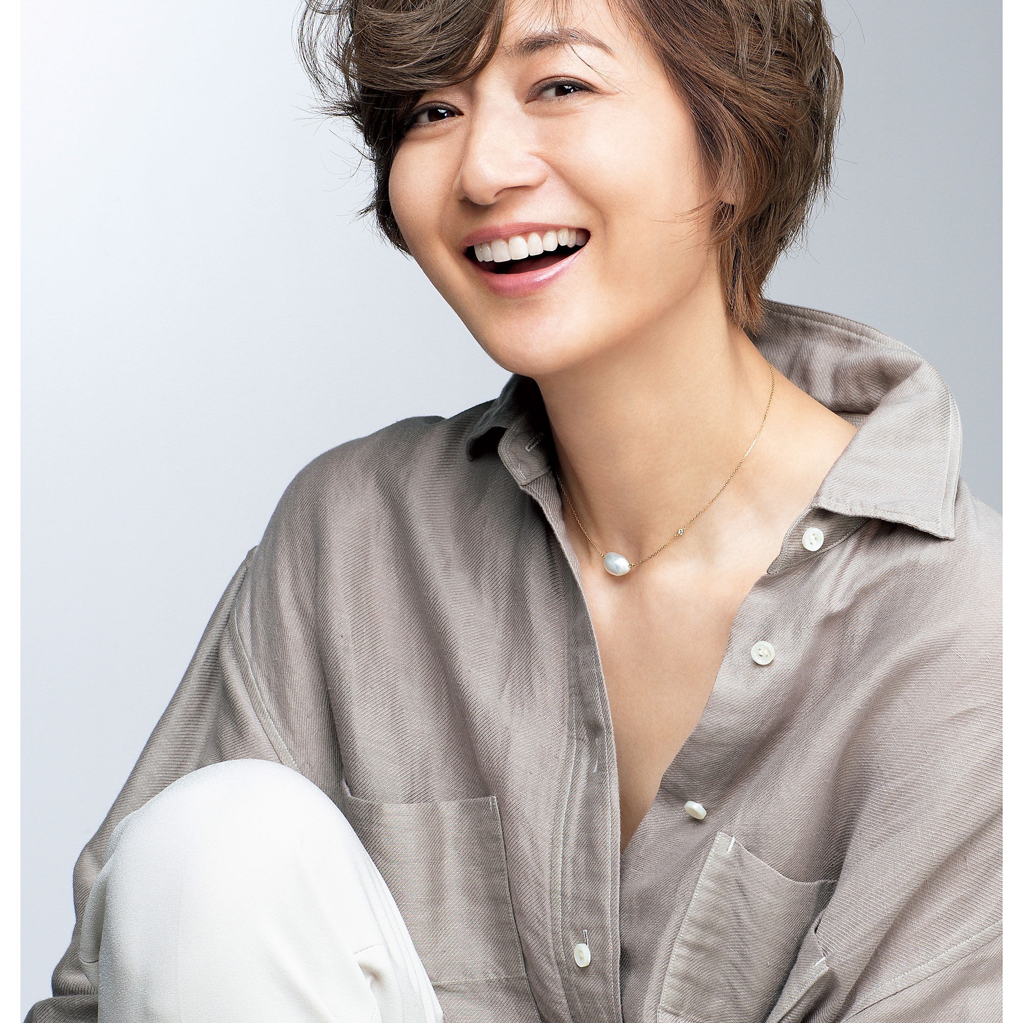 【週末SALE】富岡佳子さんご愛用 Harpo ナバホパールネックレス 富岡佳子さんがまとう「MARIHA」Ocean Tearsパール×ダイヤネックレス