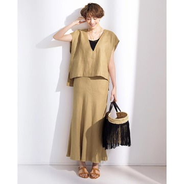 夏の救世主として重宝すること間違いなし！「E by éclat」のリネンジレ＆スカート