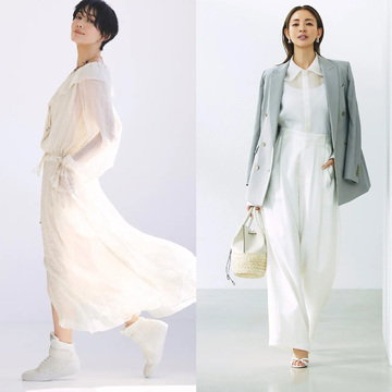 表情のあるオールホワイトコーデからマニッシュなジャケットコーデまで【50代の1週間コーデ】