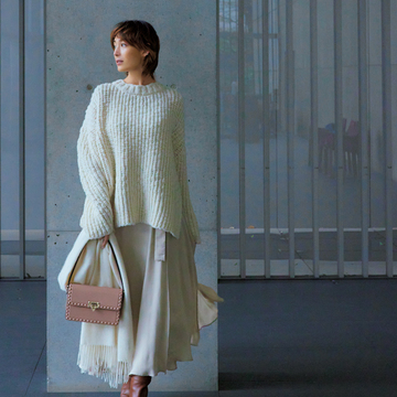 【“白”で見違える冬コーデ】全身淡色だけが表現できるモダンなラグジュアリー