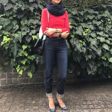 地曳いく子×Mrs.Jeana（R）GOLDのニューボーイフレンドジーンズ