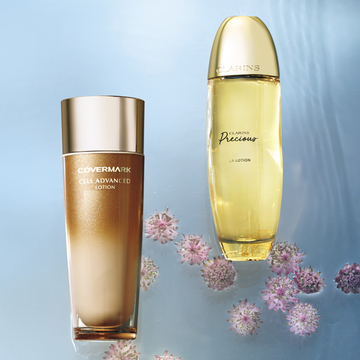 疲れた夏肌を再生するクラランスとカバーマークのハイエンド化粧水2選