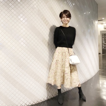 ラクして着映える華やかスカート