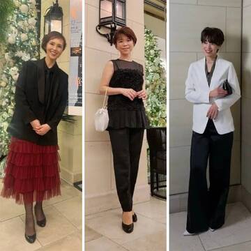 【50代 冬のパーティコーデ】黒やモノトーン、カラーコーデなど。“スマートエレガンス”なスタイル17選【チームJマダムまとめ】
