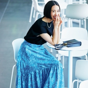 マキシスカート×トングサンダルで軽やかにバランスよく【夏は「薄艶ボトム」さえあればいい！】