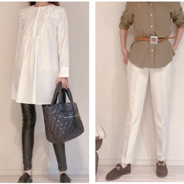 秋冬の「ローファー」コーディネート