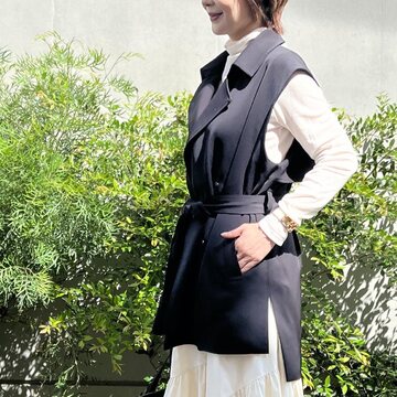 優秀！ユニクロ シアータートルでジレコーデ