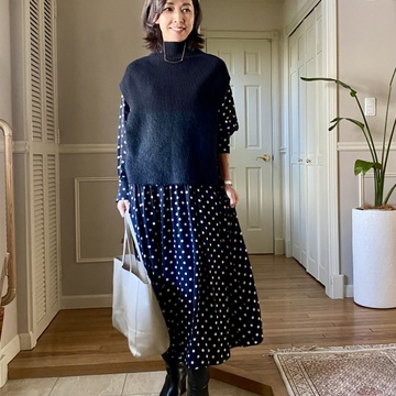 ワンピース✖️ニットベスト