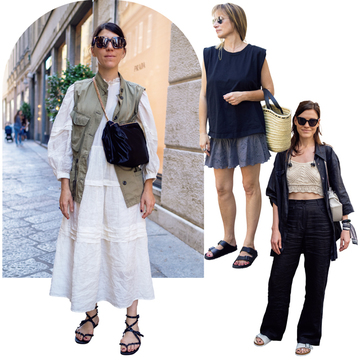 開放感のあるおしゃれの決め手はフラットサンダル！【パリ&ミラノの小物使いスナップ】