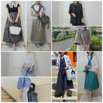 コーディネートで振り返る5月