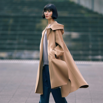 【おしゃれプロの本命コート】村山佳世子さん推薦！ブラミンクのフードつきスリップコート