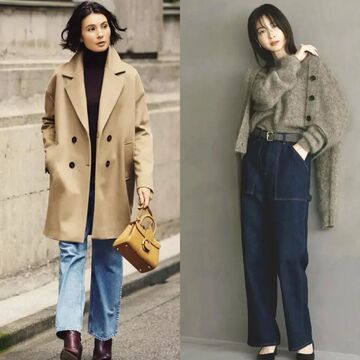 カジュアルすぎないのが正解！冬はきれいめに着こなす「50代のデニム」スタイル