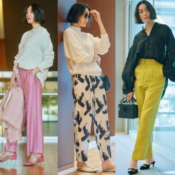 春のおしゃれの決め手は「優美なパンツ」これさえ押さえればOK！