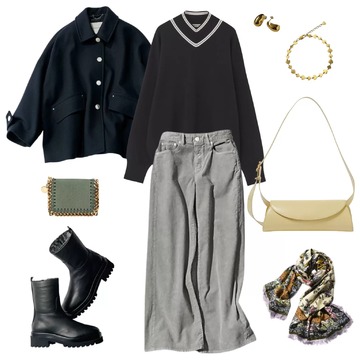 【50代 週末コーデ】モノトーンに華やぎを添える、大人の洗練コーデ＃Jマダムのおしゃれ