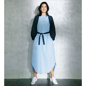 レイヤード風デザインが使える！「地曳いく子×ESSEN.LAUTREAMONT」のドッキングワンピース