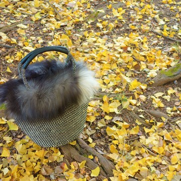 ふわふわのかごバック