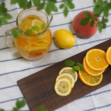 夏の白サングリア