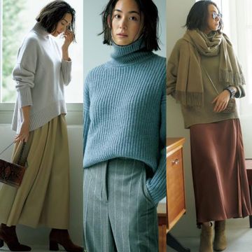 【50代コーデ術】着膨れなし！「ボリュームニット」細見えアイテム＆コーデ