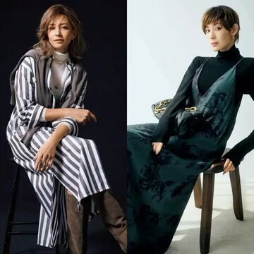 コートの中は「柄ワンピース」で上品にあか抜ける！50代の冬スタイル