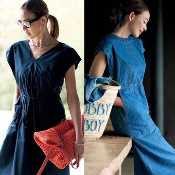 【50代がスタイルアップするワンピース6選】体をきれいに見せるディテールを味方に上品スタイルを叶える