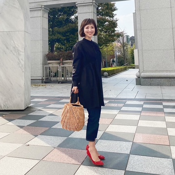 高見えZARAブラウスでデニムコーデ