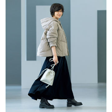 マキシ丈スカートとの相性抜群！「6×1 COPENHAGEN×éclat」ショートダウン