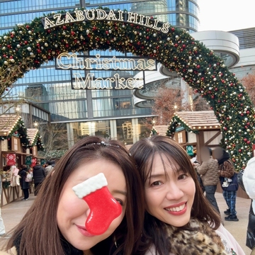 【麻布台ヒルズ】オルビーレストランのあと、クリスマスマーケットを楽しむ。
