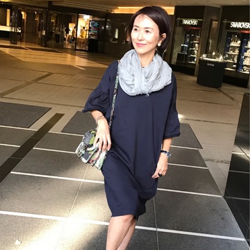 大人可愛いSACRAジャージーワンピース❤️