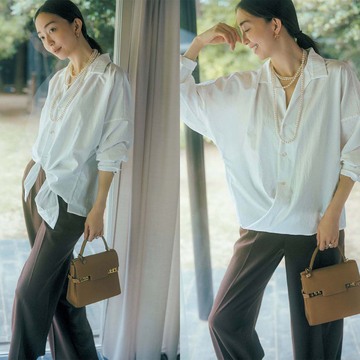 秋のおしゃれの幅が広がる！アレンジ自由自在のカシュクール風ブラウス