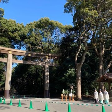明治神宮の鳥居建て替え