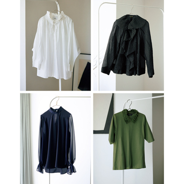 【50代が買うべき春トップス】襟もとを大人っぽく盛る甘めディテールのトップス4選