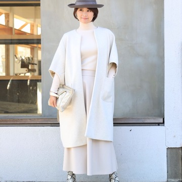 淡色エクリュカラーの高見えZARA＆GUコーデ