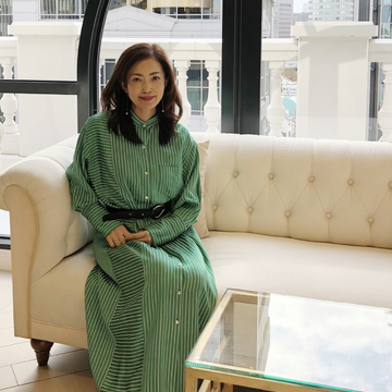 褒められグリーンワンピでトークイベントへ