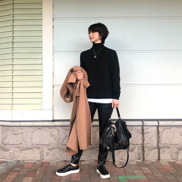 黒コーデが好きです❤︎