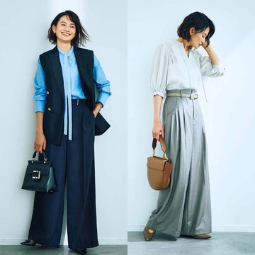 【50代がスタイルアップする美パンツ6選】スタイリスト・福田亜矢子とエディター・三尋木奈保が厳選！50代のパンツ選び