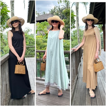 夏のリゾート旅には、楽ちん＆きれい見えのロングワンピースで！