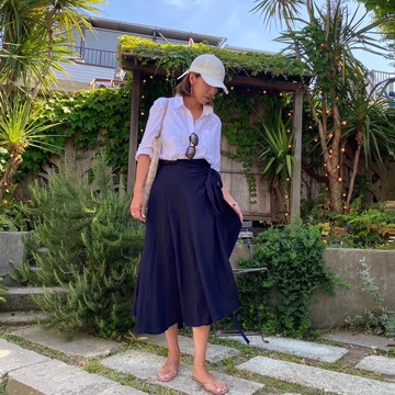 初夏のリネンコーデ