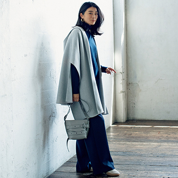 ＜リッチフェミニンな薄軽アウター＞大人の余裕で着こなしたい上質素材の一枚