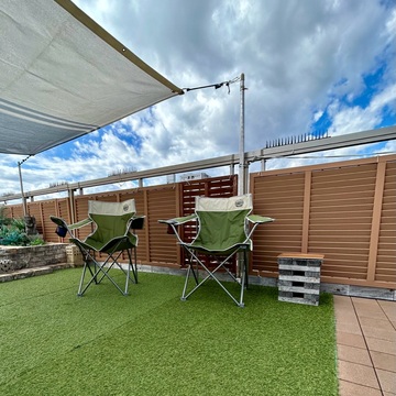 秋晴れのベランピング