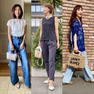 程よく透けて涼やか！50代の夏のお洒落に欠かせない「レースアイテム」5選