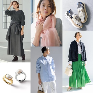 おしゃれが一気に華やぐ！春のファッションアイテム勢揃い【50代におすすめの服＆小物 人気売れ筋ランキングTOP10】