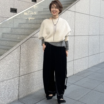 レイヤードを楽しむ大人のスタイルで上質な四川ランチへ