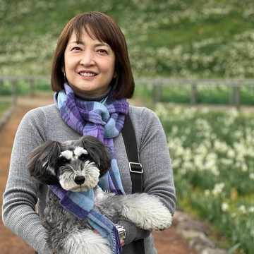 親子コーデで水仙まつりへ