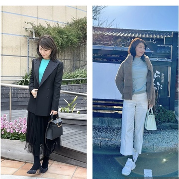 色の効果でコーデにスッキリ感