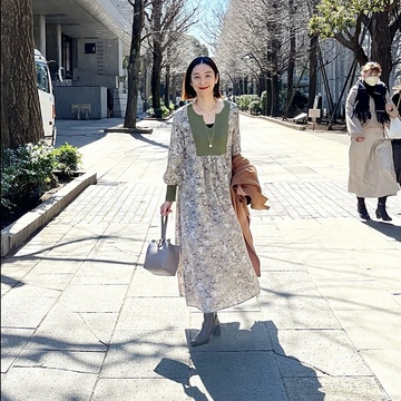 春色ボタニカルワンピで、フェルメール展。