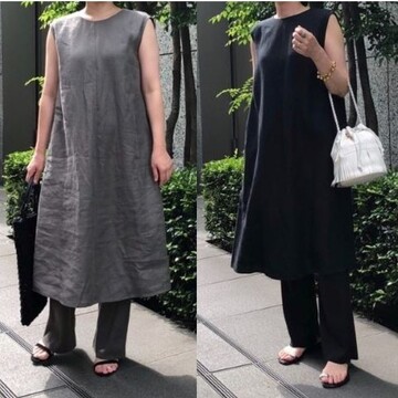 E by éclat 新作「リネンチュニック＆ニットパンツ」を身長別バイヤーが着比べ！